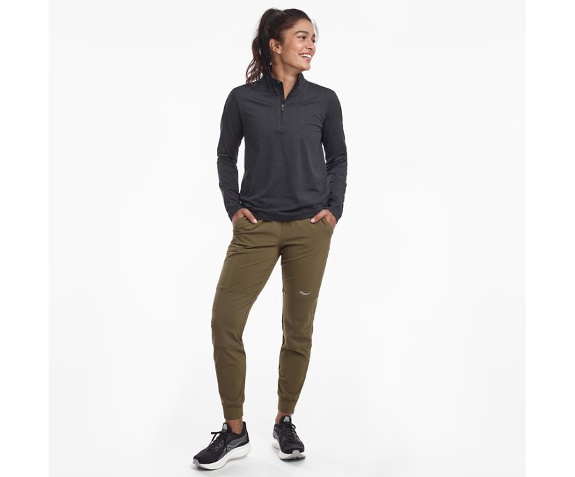 Saucony Sunday 1/4 Zip Women's Jackets Black | AU 340WNBY